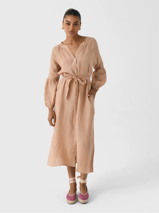 Stark X Dresses & Skirts - STARK X- NWT- Eden linen button front dress